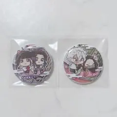 鬼滅の刃　胡蝶しのぶ　栗花落カナヲ　不死川実弥　竈門禰豆子　缶バッジ