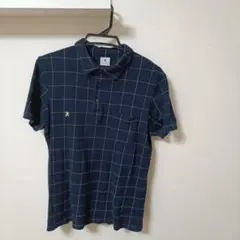 わ*た様 R.NEWBOLD ネイビー チェック柄 ポロシャツ