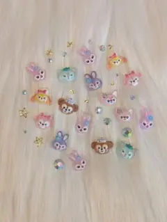 サンリオ　ディズニー　ダッフィーフレンズ　ＭＩＸ　ネイルパーツ