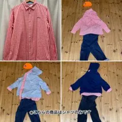 atmos （アトモス）ギンガムチェックボタンダウンシャツ（L、サーモンピンク）のサムネイル