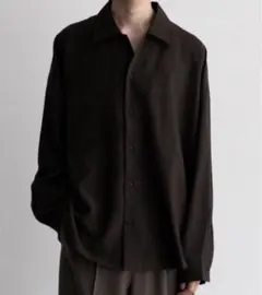 Casper John イミテーションウールヒュージシャツ ブラウン系1のサムネイル