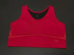 PUMA スポーツブラ 赤 メッシュバック