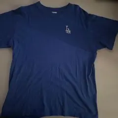 LA ドジャース ロゴ Tシャツ ブルー L