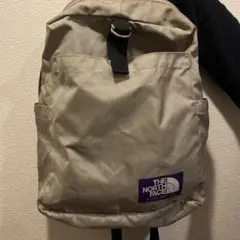 THE NORTH FACE ベージュリュック　パープルレベル