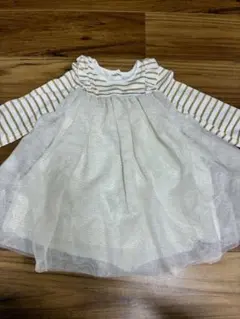 PETIT BATEAU ボーダー柄ワンピース 24m 86cm