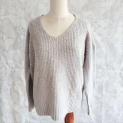 HushHush グレー Vネック セーター サイズ2
