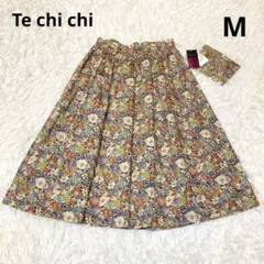新品　Te chi chi リバティ　ガーベラタナローンスカート　オレンジ　Mのサムネイル