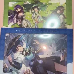 放浪者　原神　七神　色紙　スカラマシュ　雷電将軍　ウェンティ　ナヒーダ　鍾離