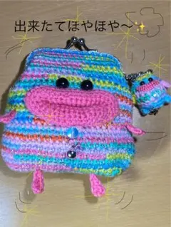 出来たてホヤホヤ〜✨パクパクモンスター・リトルモンスター・角型がまぐちポーチ