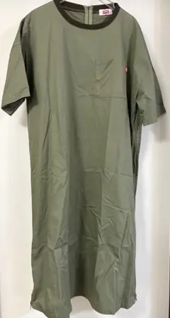 EDWINオリーブグリーン 半袖ワンピースM〜Lマタニティ