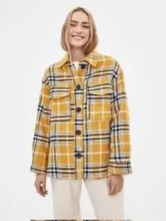 ◉新品タグ付◉Bershka ネルチェックシャツジャケットのサムネイル