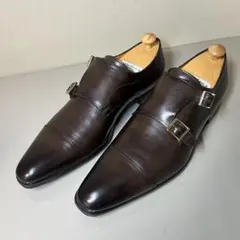 【美品】Santoni サントーニ ダブルモンク ダークブラウン サイズ9のサムネイル