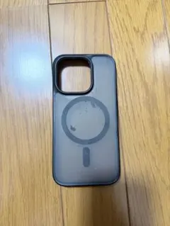 iPhone15 Pro ケース MagSafe対応 クリア ブラック