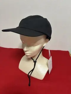 【新品】COMESANDGOES 紐付きCLEAR TWILL CAP ブラックのサムネイル