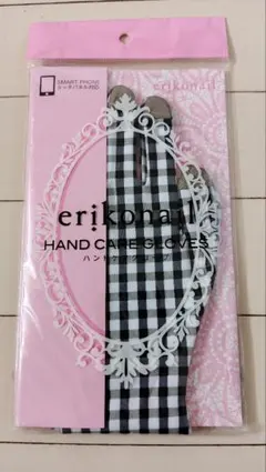 erikonail ハンドケアグローブ チェック柄