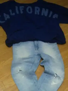 ☆ザラ☆ ダメージプレミアムデニム