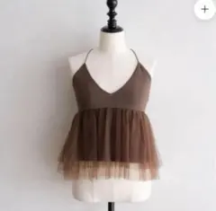 新品SeaRoomlynn Tulle ドッキング knit ビスチェキャミのサムネイル