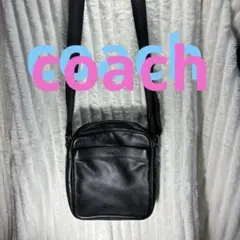 【良品✨️】COACH コーチ ショルダーバッグ 斜め掛け レザー ブラック