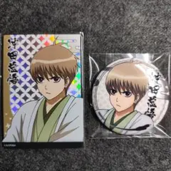 銀魂 沖田総悟 中国限定 缶バッジ カード 2点セット