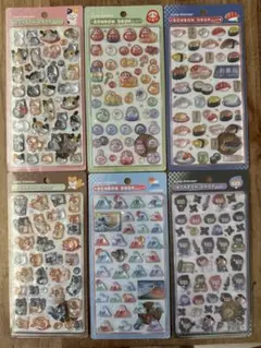 和柄　ボンボンドロップシール　６枚