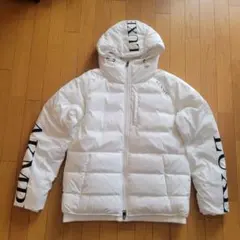 【新品】LUKE LUXE フード付きダウンジャケット ホワイト　XL