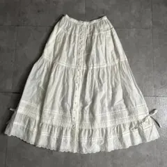 PINK HOUSE ドット ピコフリル レース ローン スカート - メルカリ