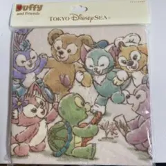 ダッフィーandフレンズ タオル 約35cm×34cm