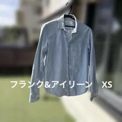 フランク&アイリーン　ライトブルー デニム長袖シャツ　XS