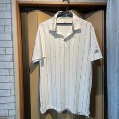 adidas アディダス　ゴルフ　ポロシャツ XO サイズ　ホワイト