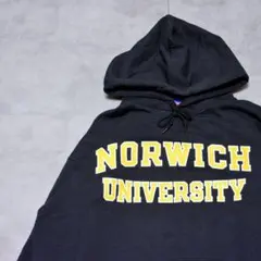 Y2K 00sチャンピオン ノリッジ大学 カレッジパーカー ミリタリー 米軍