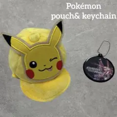 ▢ ポケモン ピカチュウ ミニ帽子型ポーチ パルキアキーホルダーのサムネイル