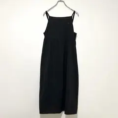 n1346【ポロ】マタニティワンピース キャミソール M ブラック ワンポイントのサムネイル