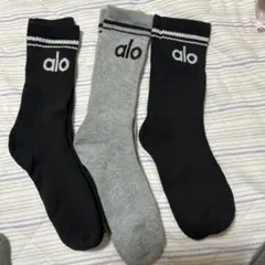3足　アローヨガ ハーフスローバックソックス ユニセックス　23-25cm