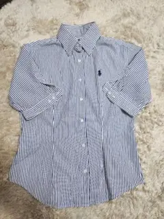 RALPH LAUREN SPORT　五分袖　ストライプ　シャツ　サイズ4