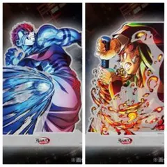 鬼滅の刃 キービジュアルくじ B賞 炭治郎 猗窩座 レイヤードアクリルスタンド