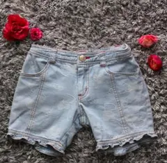 メゾピアノ ハートのショートパンツ110