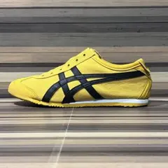 オニツカタイガー メキシコ66 スリッポン イエロー ブラック 24cm