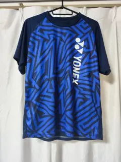 YONEX 幾何学模様 シャツ 青
