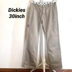 【美品】 Dickies ベージュ ストレート チノパン 30inch