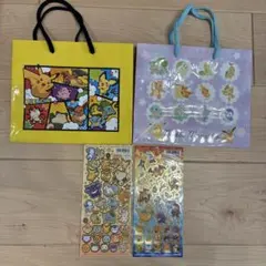 ポケモン 紙袋2個　シール2枚セット