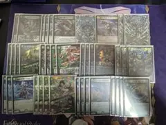 緑単イミッシュデッキ　メインデッキ40枚　オリジナル構築 調整パーツ付き