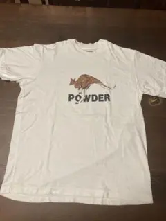 下迫秀樹powderカンガルー柄半袖Tシャツ