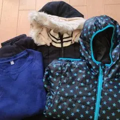 中綿ジャケット2点、トレーナーセット