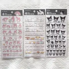 サンリオ　4サイズステッカー　マイメロ　シナモン　クロミ