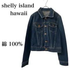 【シェリーアイランドハワイ】デニムジャケット Gジャン 綿100% インディゴ