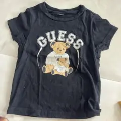 美品GUESS クマ半袖 Tシャツ 110 ブラック男の子女の子