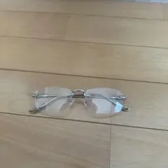SHEIN シルバー メタルフレーム 長方形メガネ