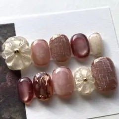 ⭐︎新作⭐︎【即購入可】ネイルチップ(16368) ベリーショート 品番No.68