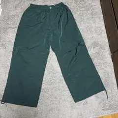ダークグリーン ストレートパンツ M