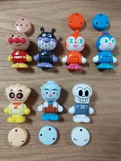 それいけ アンパンマンタウン ドールスイング ガチャポン　7体セット　欠品有り
